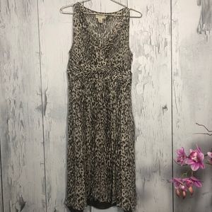 Banana Republic Silk Animal Print Dress Sz 10 EUC